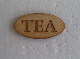 natúr fa  táblácska Tea felirattal 1db 1482