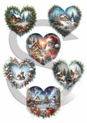 Képecskék szívdíszekhez