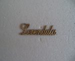 Levendula felirat fa  termék kicsi  9,5cm 1db 1777