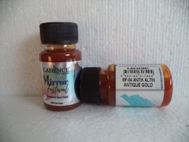 Cadence MF-04 antik arany átlátszó metál üvegfesték Miror festival 50ml