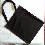 Cadence nagy textil táska fekete 45,5*40cm