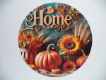 Őszi dekoratív  Fém  tábla  20cm