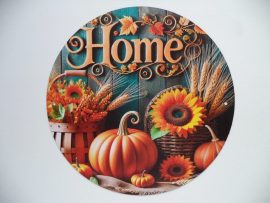 Őszi dekoratív  Fém  tábla  20cm