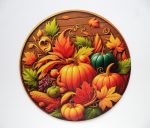 Őszi dekoratív fa tábla  20cm