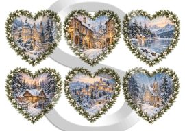 Prémium karácsonyi kollekció: Szívdíszek 4 Prémium karácsonyi kollekció: Szívdíszek 4