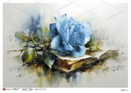 paperdesigne rizspapír A4 flowers - 0467