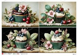 paperdesigne rizspapír A4 flood - 0182