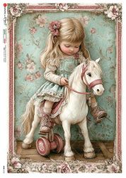 paperdesigne rizspapír A5 baby- 0123