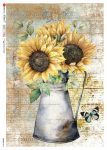 paperdesigne rizspapír A5 flowers - 0073