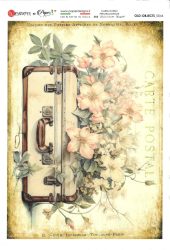 paperdesigne rizspapír A5 old objets - 0044