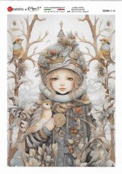 paperdesigne rizspapír A5 scénes - 0154