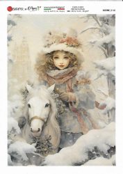 paperdesigne rizspapír A5 scénes - 0160