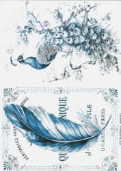 paperdesigne rizspapír A4 madár kollection - 05