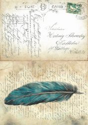 paperdesigne rizspapír A4 madár kollection - 07