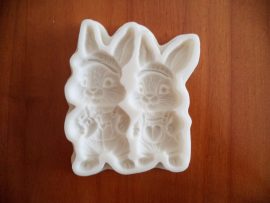 Szilikon öntőforma husvéti nyuszik 